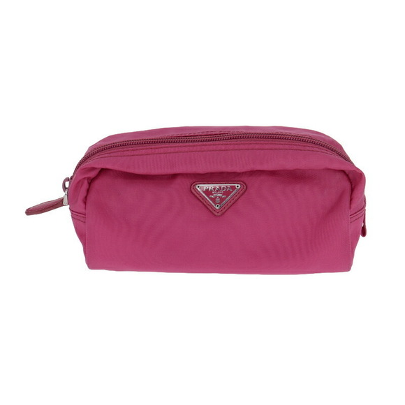 Prada Pouch Makeup Case Pink Nylon Cosmetic Accessory Magenta - Picture 1 of 6
